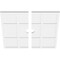 Ekena Millwork Rubik Architectural Grde PVC Contemporary Ceiling Medallion, Two Piece, 28"OD x 3"ID x 9 3/4"C x 1"P CMP28RK2-03000 - alternate 2